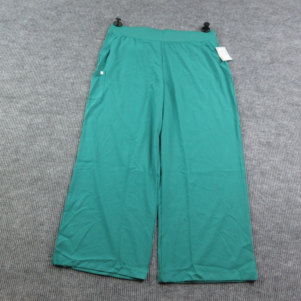 Hypothesis Pants Womens 2X Green Wide-Leg Ankle Classic Edition 40x30.5* NWT